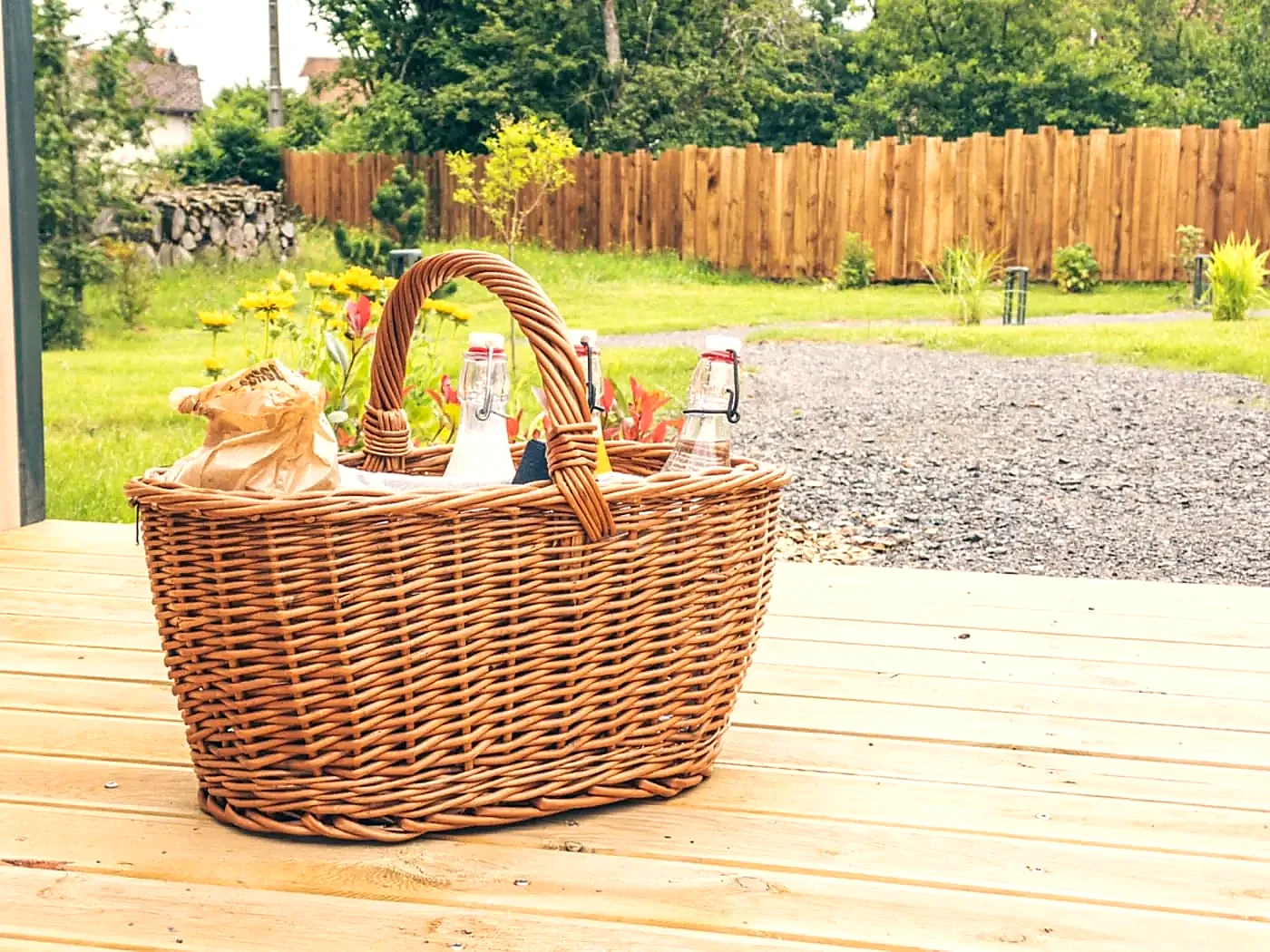 Service gourmand propos&eacute; au cottage du Domaine des Gramin&eacute;es